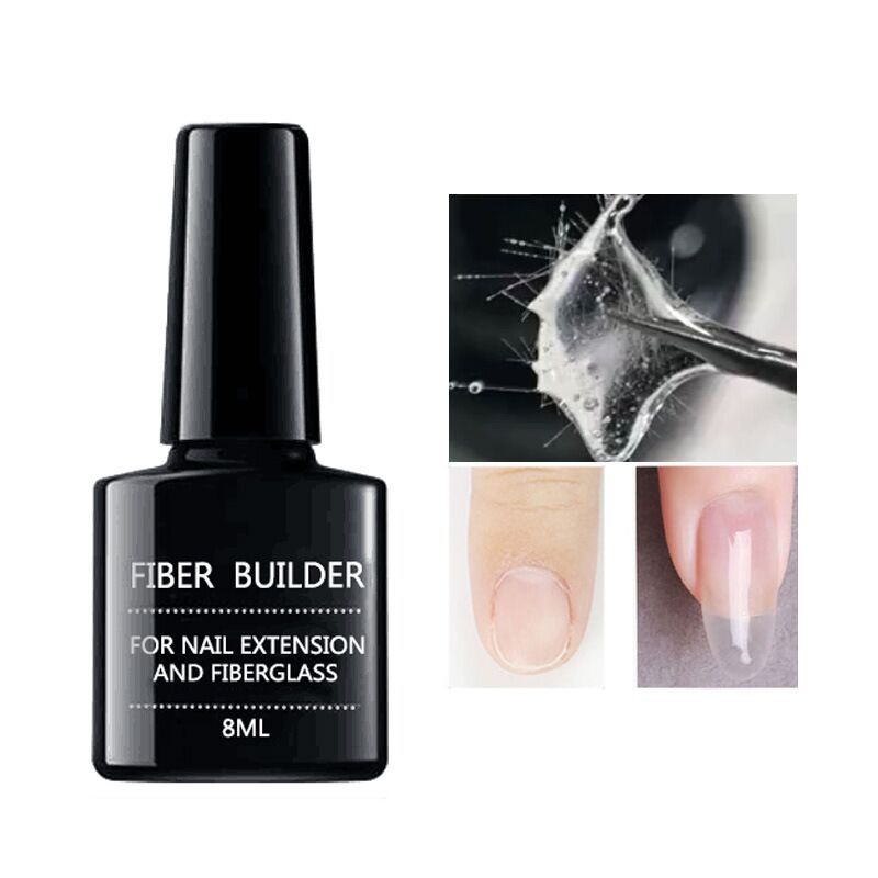 Fiber Strengthening Nail Repair Gel for Quick Broken Nails Fix and UV Gel Removal