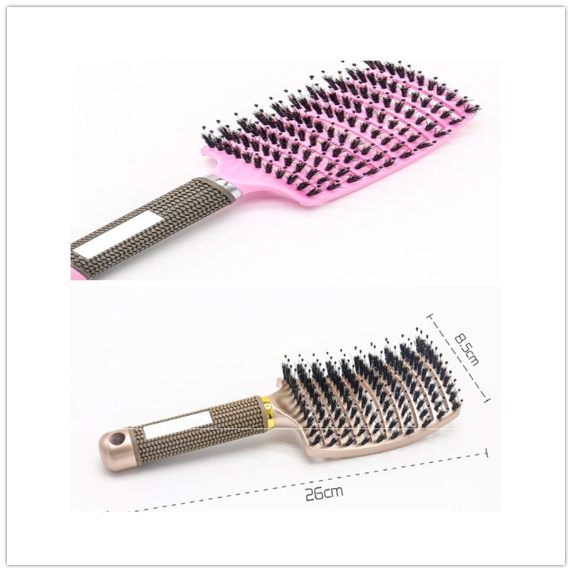 Detangling Bristle & Nylon Hairbrush with Scalp Massage: Anti-Klit Solution for Women™