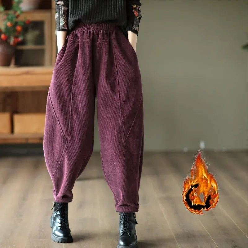 Children's Thicker Fleece-Lined Harem Pants