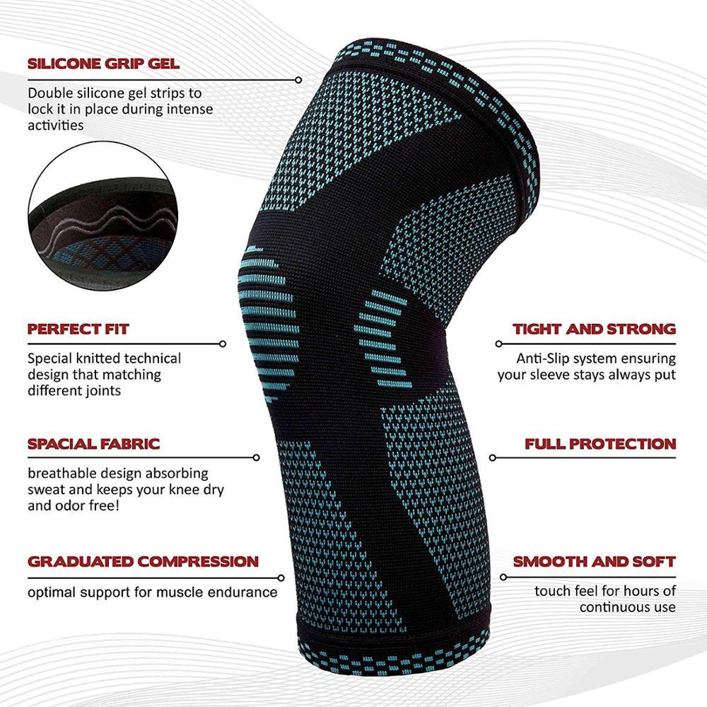 Knitted Nylon Sports Knee Pads for Adults - Multi-Sport Protective Gear