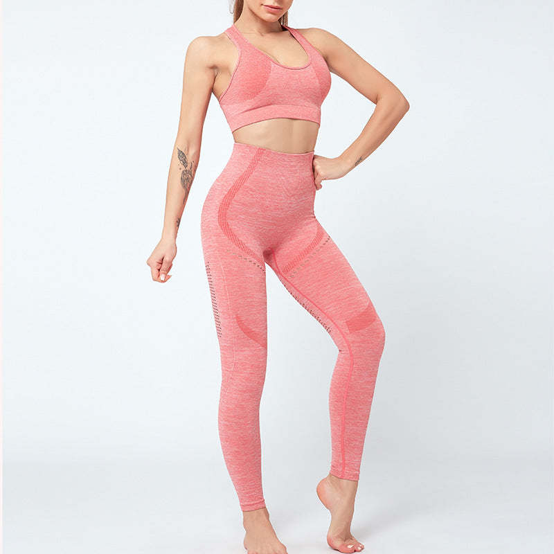 Schnelltrocknende Stretch-Fitness-Leggings mit hoher Taille 