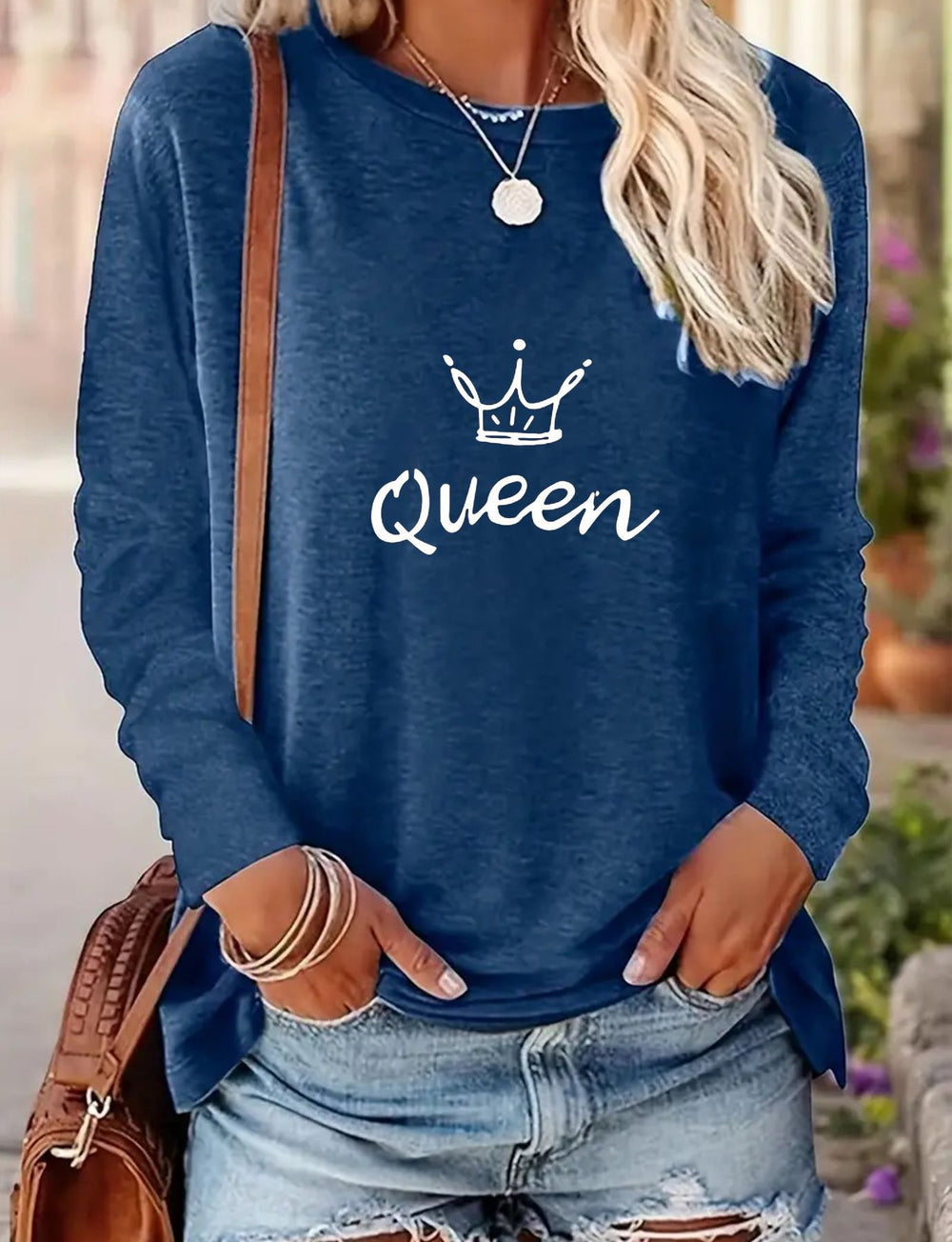 Bequemes Langarmshirt für Damen für Frühling und Herbst 