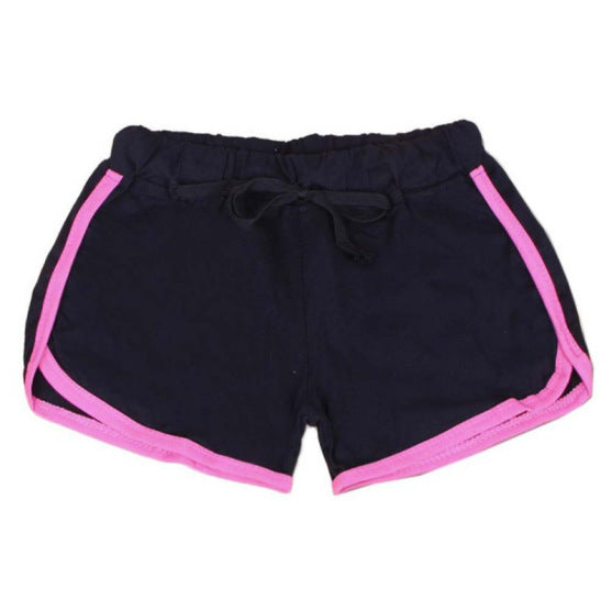 Yoga Fitness Cotton Drawstring Sports Shorts