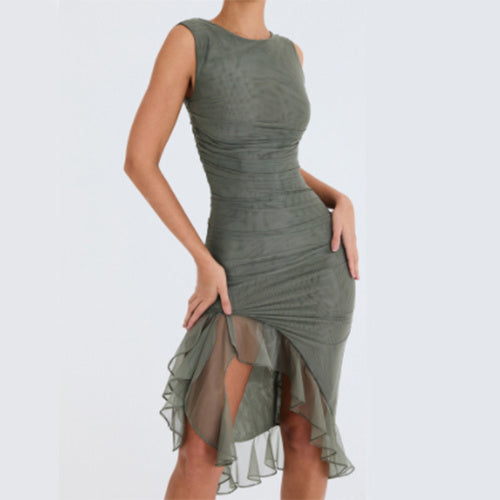 Summer Chic Sleeveless Bodycon Dress - Women's Elegant Party Wear