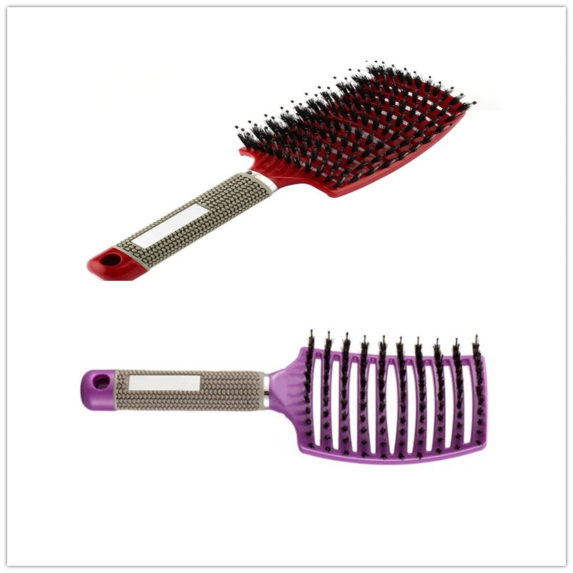 Detangling Bristle & Nylon Hairbrush with Scalp Massage: Anti-Klit Solution for Women™