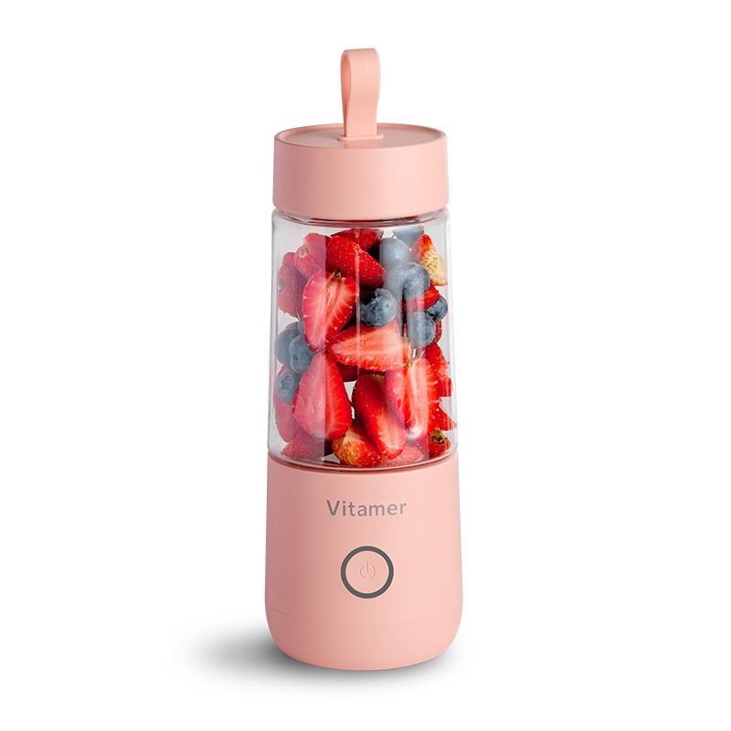 Tragbare, über USB wiederaufladbare Mixer-/Entsafterflasche - 350 ml weißer Smoothie-Becher