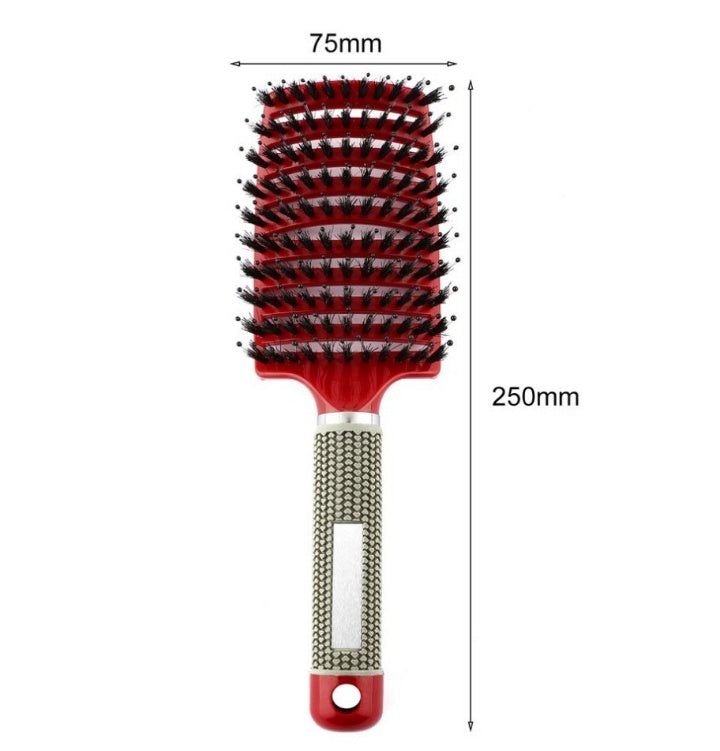 Spazzola districante con setole e nylon con massaggio del cuoio capelluto: soluzione anti-ciuffo per le donne™