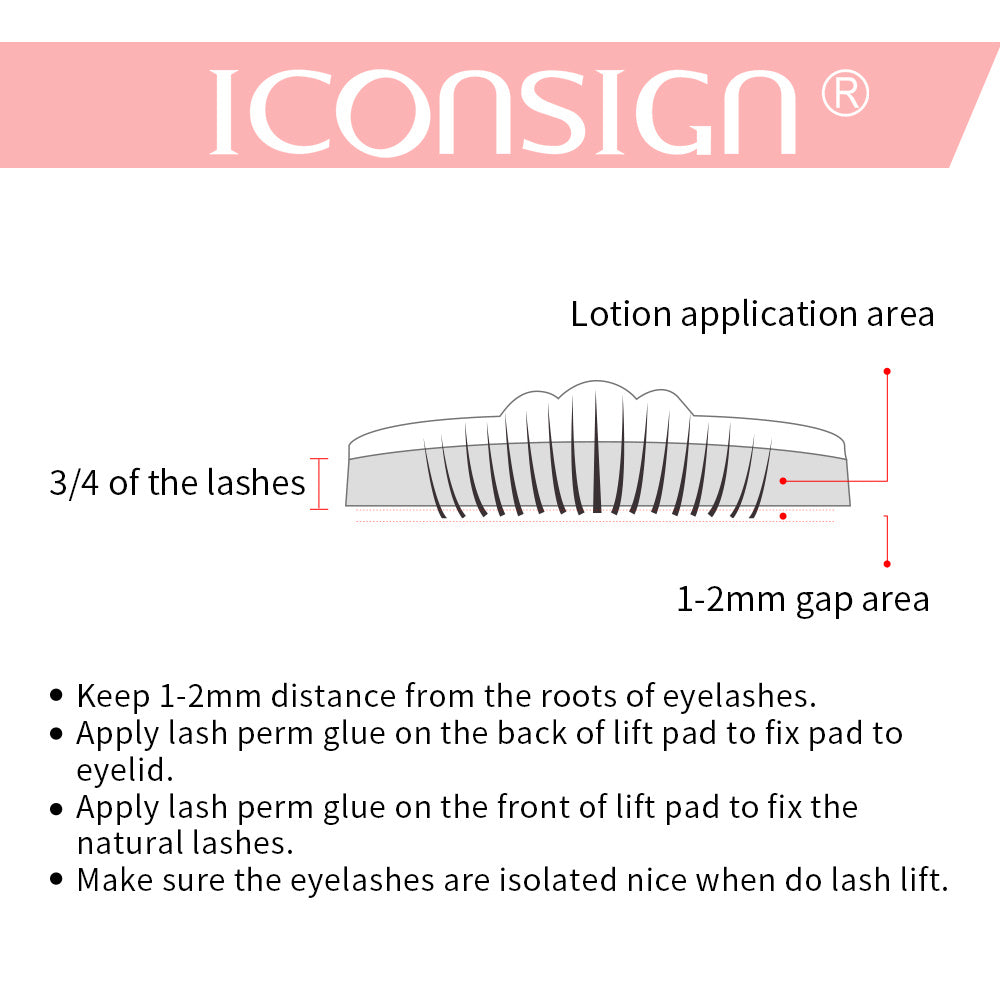 Lash Lift & Curl Kit - ICONSIGN Eyelash Perming and Enhancement Tools for Salon and Home Use