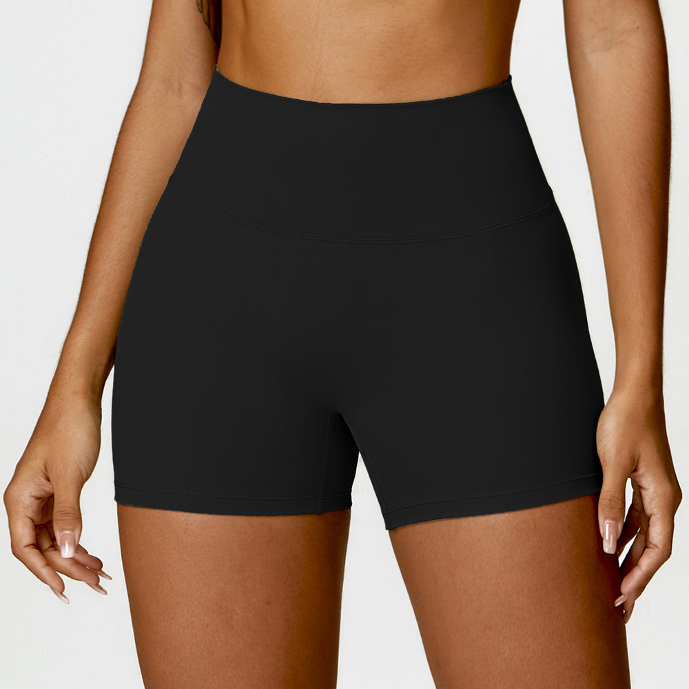 Bauchkonturierende Yoga-Shorts mit hoher Taille für eine verbesserte Hüftform