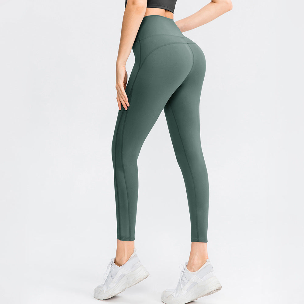 Leggings da allenamento per il sollevamento dei glutei per le donne Pantaloni da yoga a vita alta senza cuciture