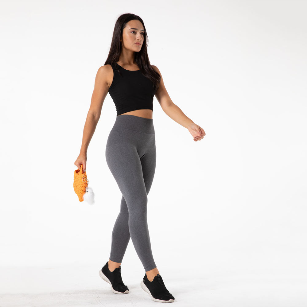 Nahtlose Yoga-Leggings mit hoher Taille für Damen – Fitness-Strumpfhose in voller Länge