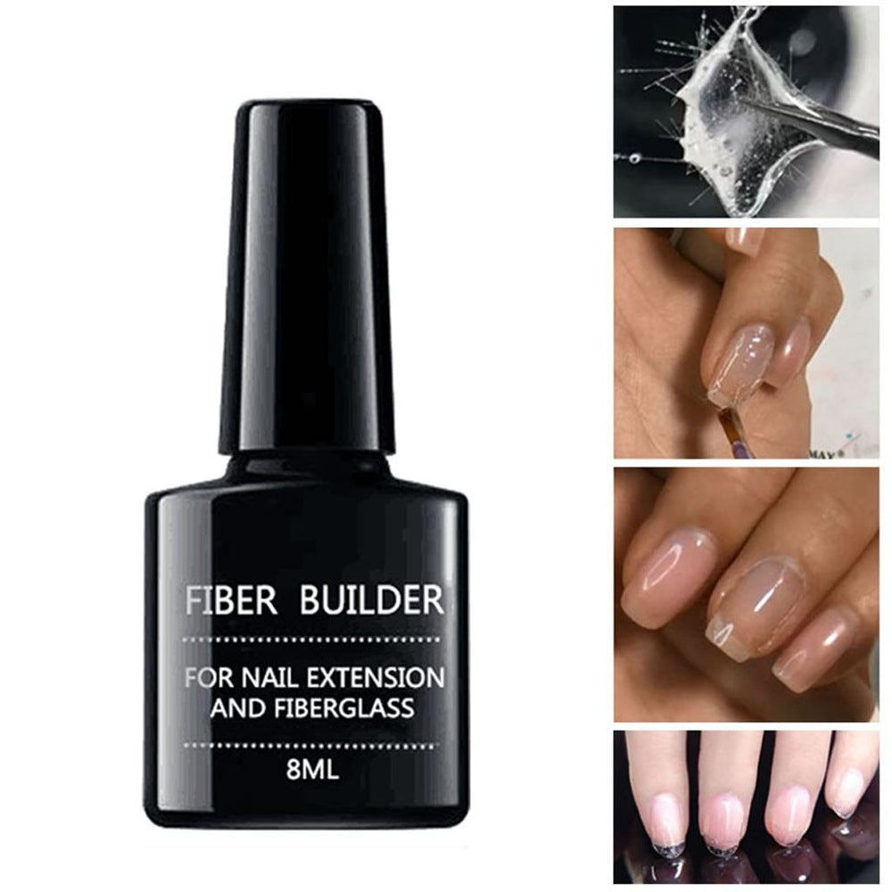 Fiber Strengthening Nail Repair Gel for Quick Broken Nails Fix and UV Gel Removal