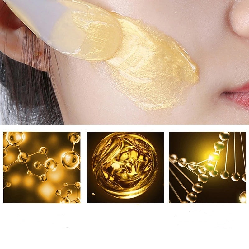 Feuchtigkeitsspendende Goldfolie-Schnecken-Peel-Off-Maske mit Augenbrauen-Rasiermesser