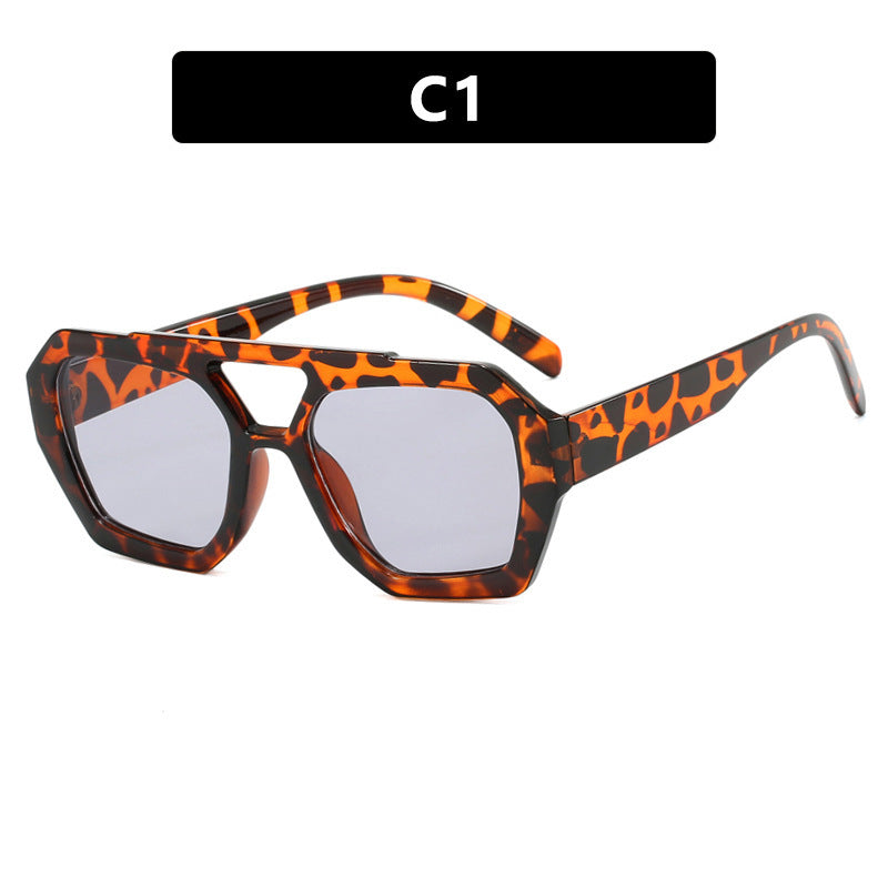 Leopard Print Oversized Sunglasses for Summer Beach Vacations