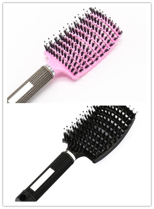 Detangling Bristle & Nylon Hairbrush with Scalp Massage: Anti-Klit Solution for Women™