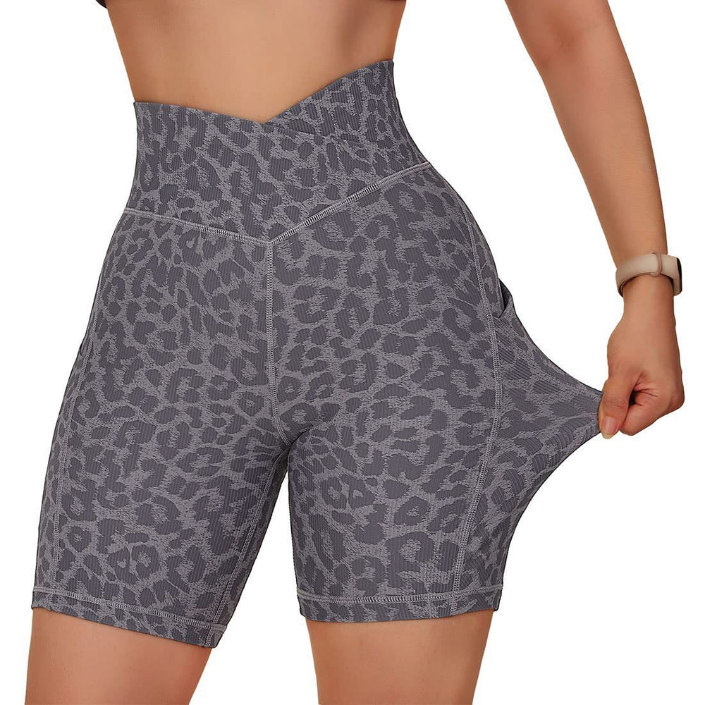 CrossFit Shorts mit Bund und Taschen für Damen – Laufen, Yoga, Fitness