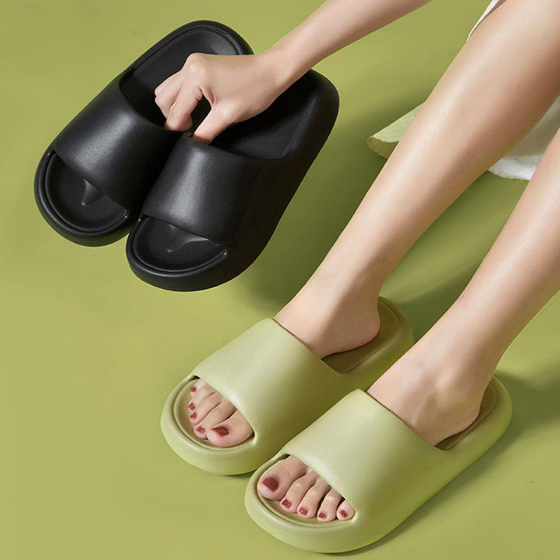 Stylish Non-Slip Indoor Bread Slippers for Home and Bathroom