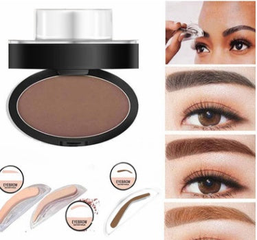 Dual Action Eyebrow Stamp & Stencil Kit - Waterproof Makeup Enhancer for Effortless Definition