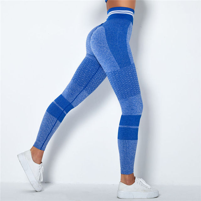 Energy Stripe Yoga Leggings - Men's Loose Fit Knit Sports Pants