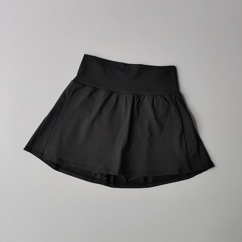 Women's High-Performance Training Skirt with Anti-Exposure Lined Shorts