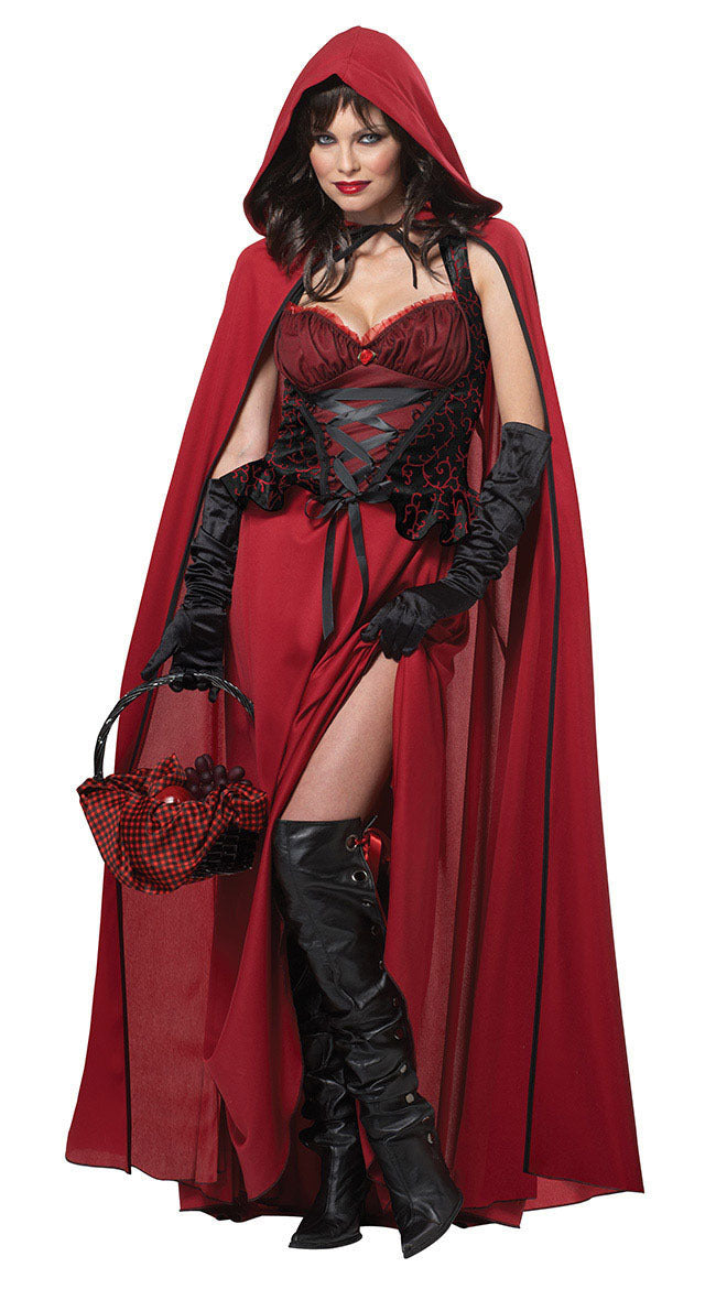 Royal Christmas Cosplay Princess Ensemble with Cape and Gloves