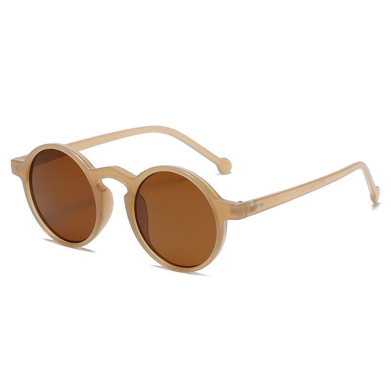 Fashionable UV Blocking Sunglasses with Small Round Frame and All-Occasion Style