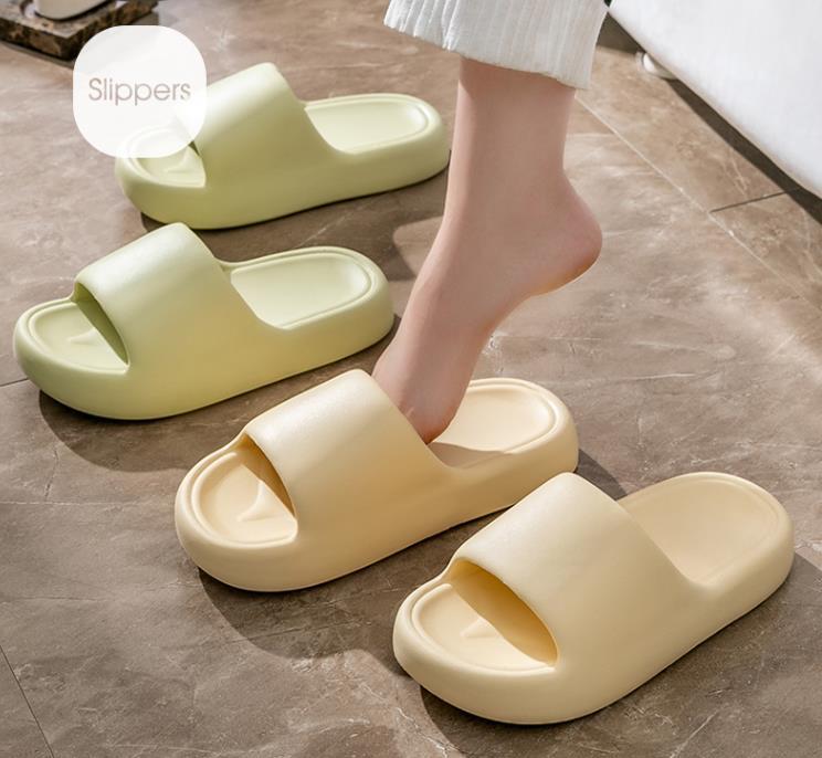 Stylish Non-Slip Indoor Bread Slippers for Home and Bathroom