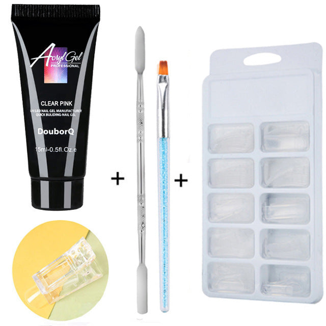 Kit manicure fai da te con set di smalti e prodotti per nail art