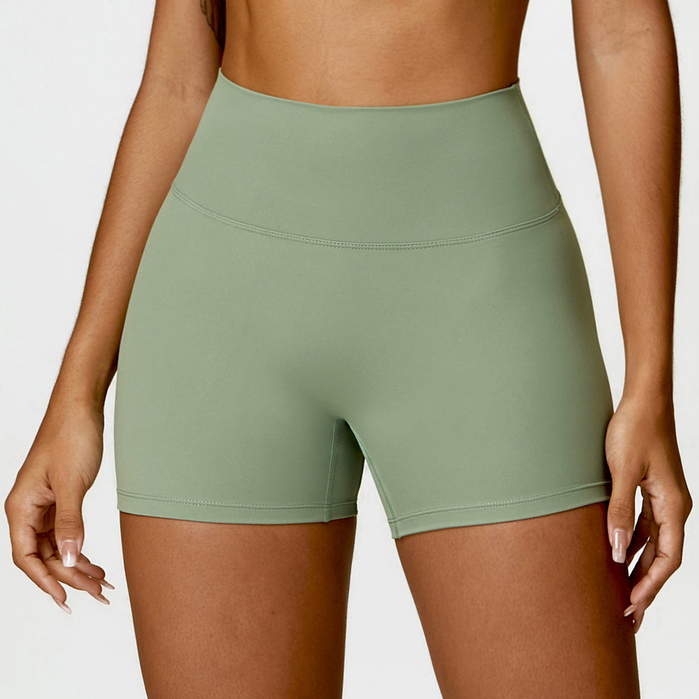 Bauchkonturierende Yoga-Shorts mit hoher Taille für eine verbesserte Hüftform