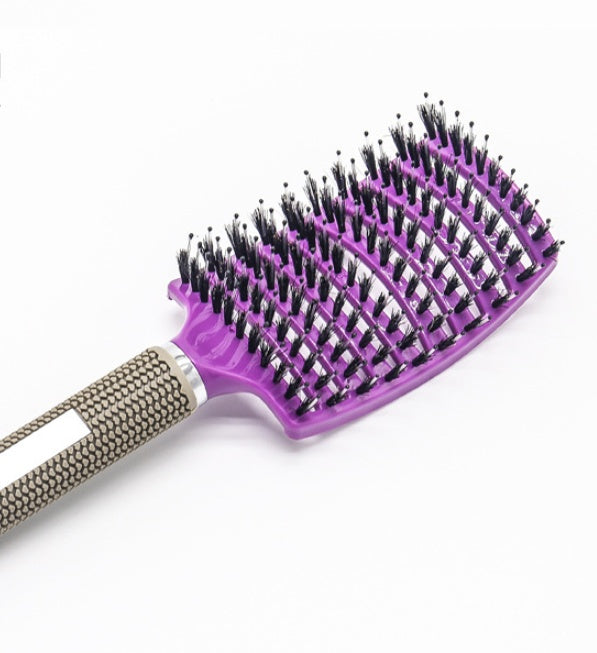 Detangling Bristle & Nylon Hairbrush with Scalp Massage: Anti-Klit Solution for Women™