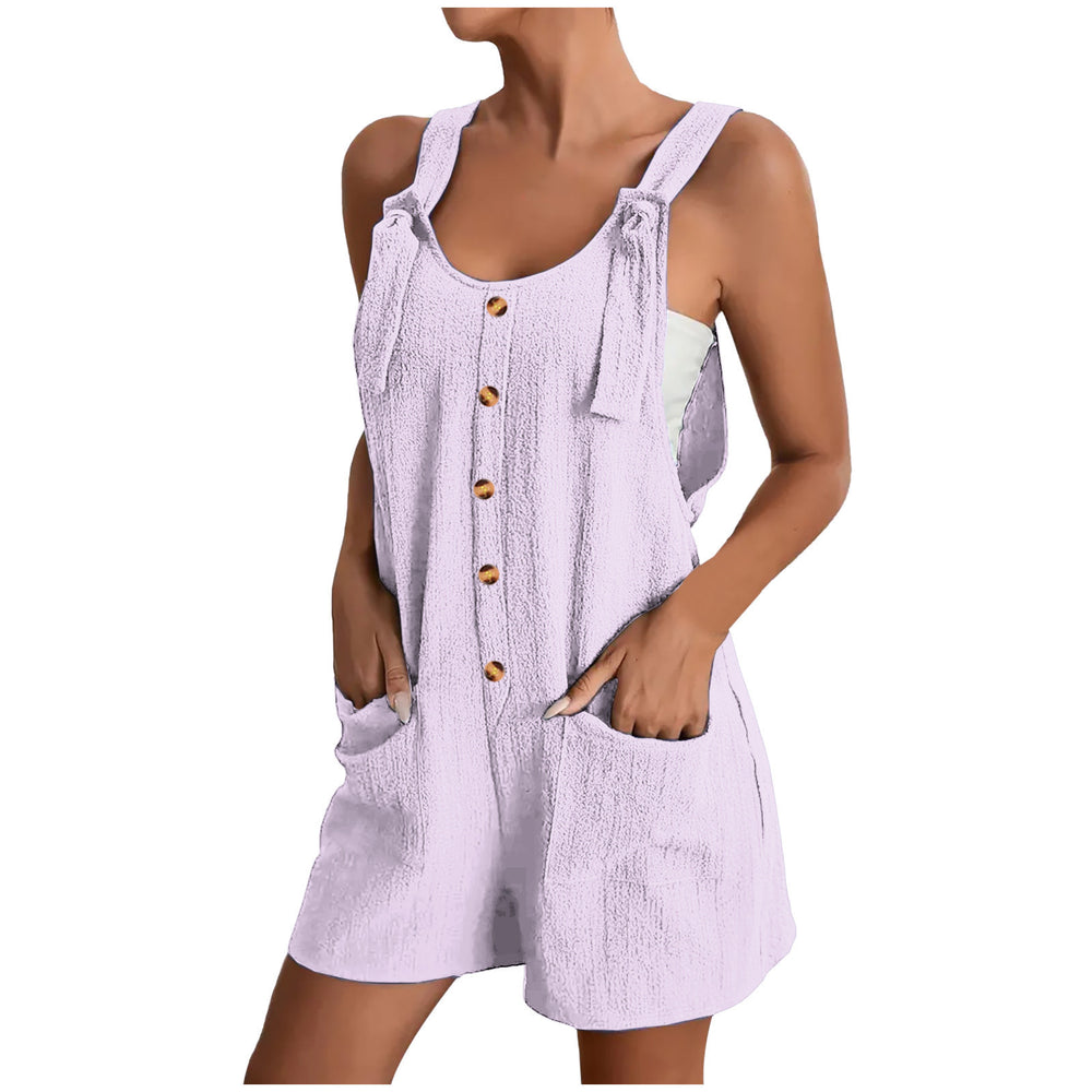 Trendy Casual Suspender Jumpsuit Shorts for Women