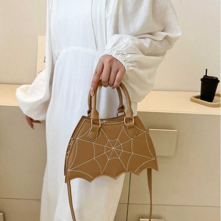 Halloween-Inspired Spider Web Crossbody Bag - Stylish Women's Shoulder Handbag with Handle