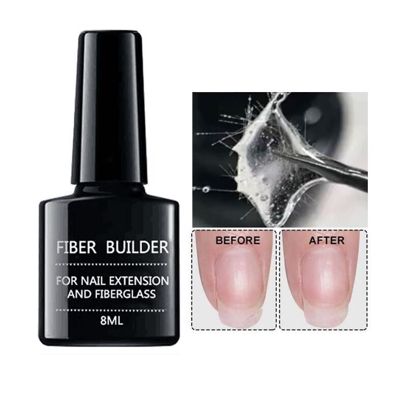 Fiber Strengthening Nail Repair Gel for Quick Broken Nails Fix and UV Gel Removal