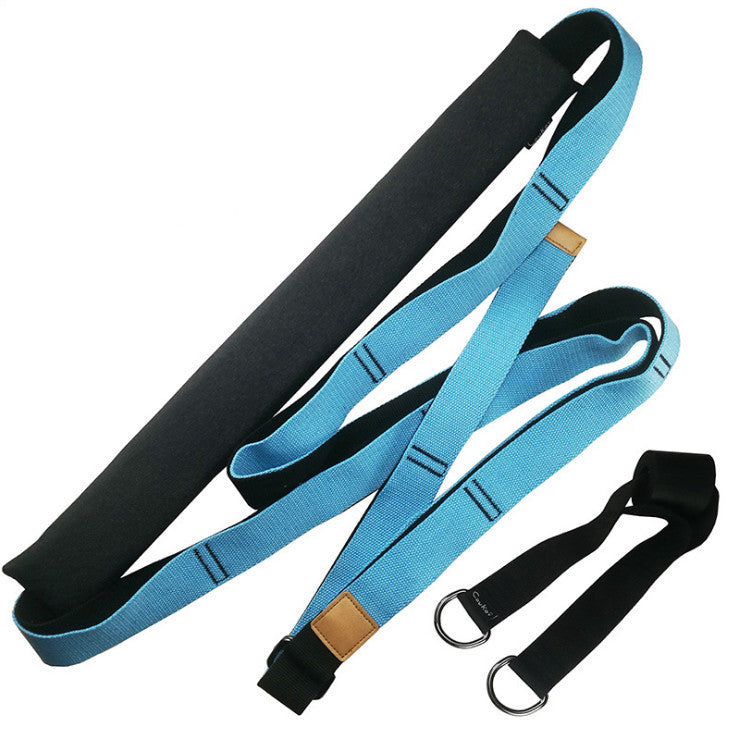 Yoga Stretching Strap Set with Hand Ring and Lumbar Pad