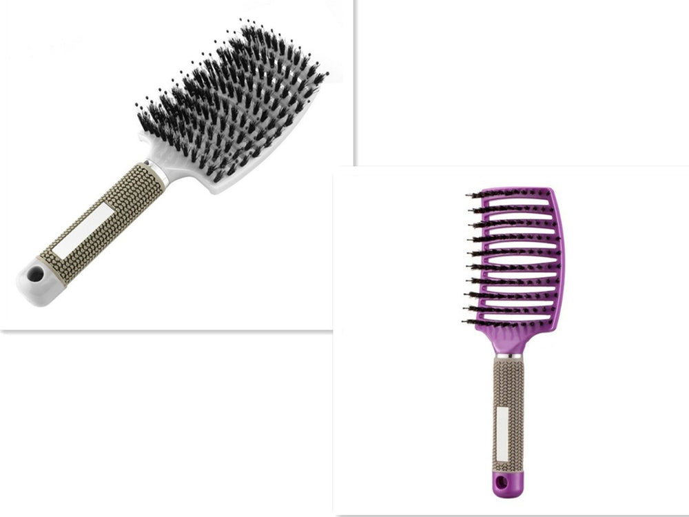 Detangling Bristle & Nylon Hairbrush with Scalp Massage: Anti-Klit Solution for Women™