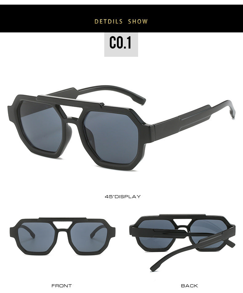 Infinite Symbol Double Beam Pilot Sunglasses