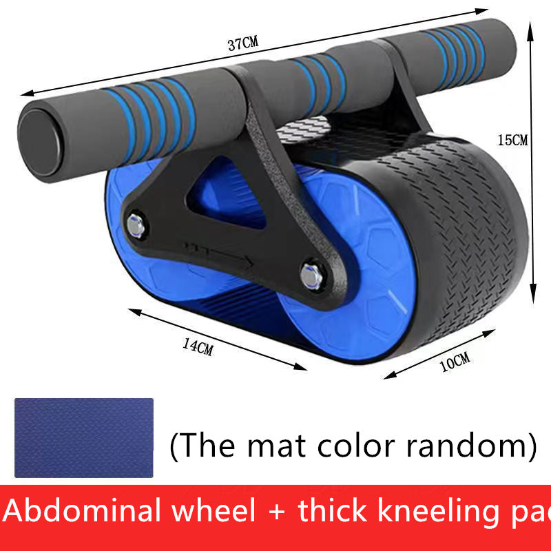 Abdominal Muscle Training Wheel with Automatic Rebound Feature - Home Fitness Equipment