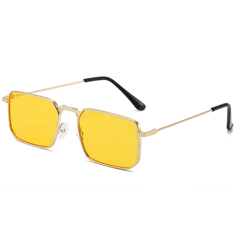 Europäische und amerikanische quadratische Steampunk-Sonnenbrille für Herren im schicken Stil