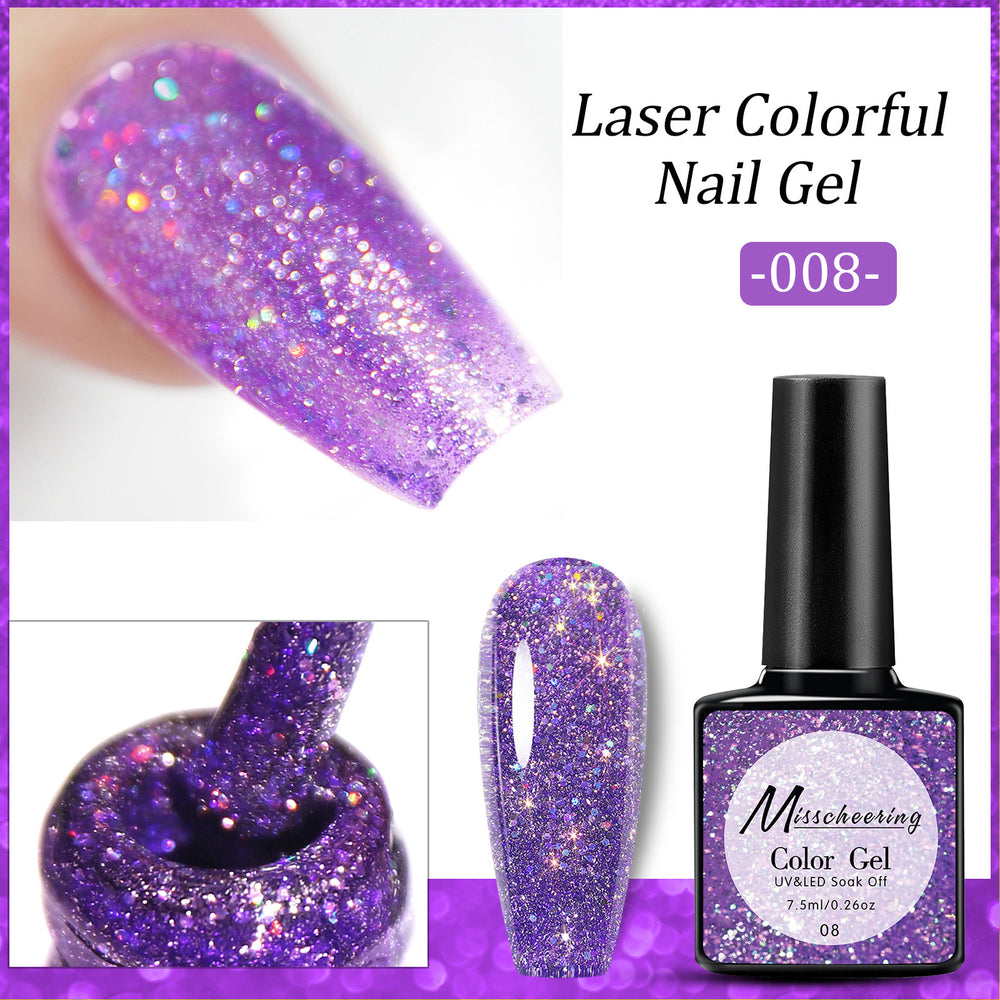 Diamond Dust UV-Nagelkunst-Set mit Lunar Legend Paillettenkleber