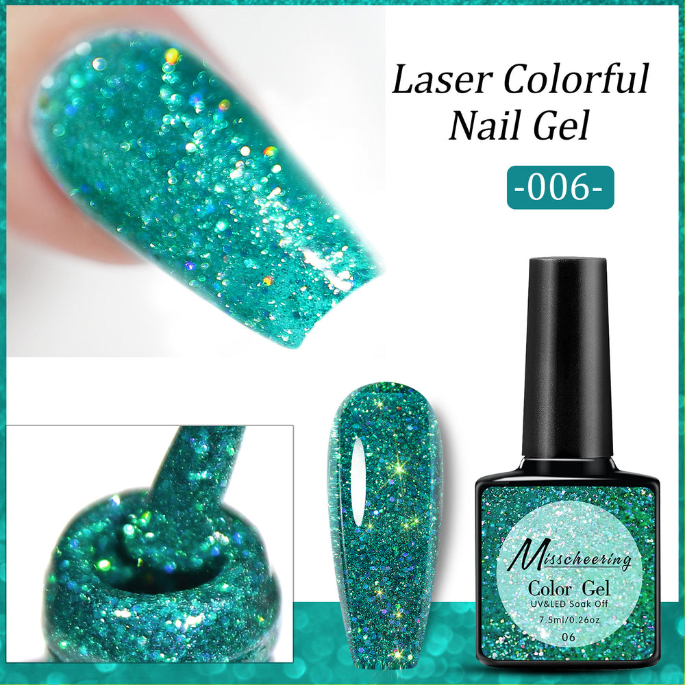 Diamond Dust UV-Nagelkunst-Set mit Lunar Legend Paillettenkleber