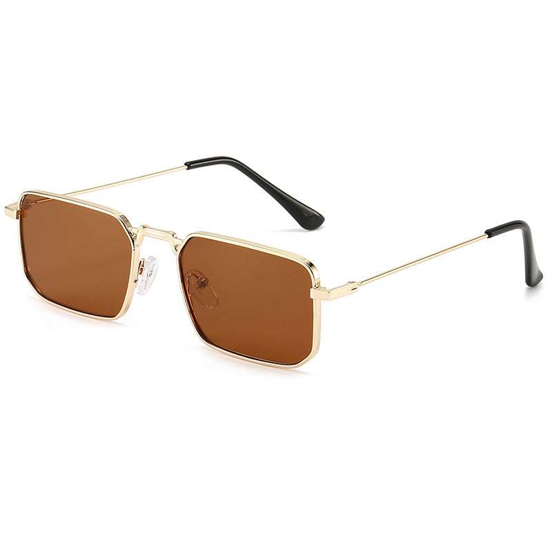 Europäische und amerikanische quadratische Steampunk-Sonnenbrille für Herren im schicken Stil