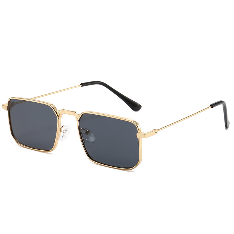 Europäische und amerikanische quadratische Steampunk-Sonnenbrille für Herren im schicken Stil