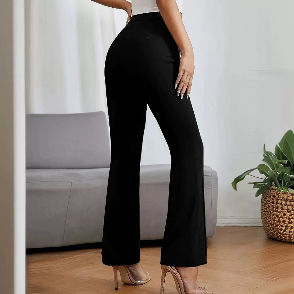 Slim Fit Waistband Street Style Cropped Pants