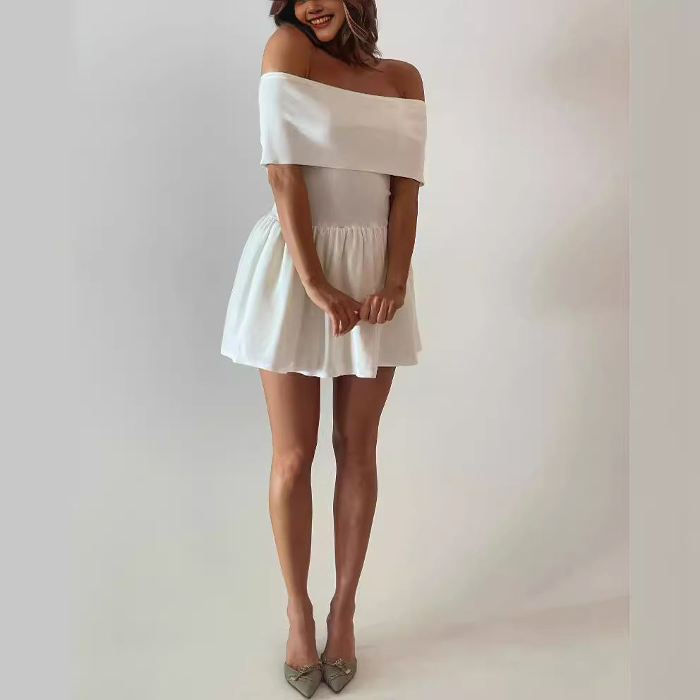 Chic Hollow-out Off Shoulder Summer Dress