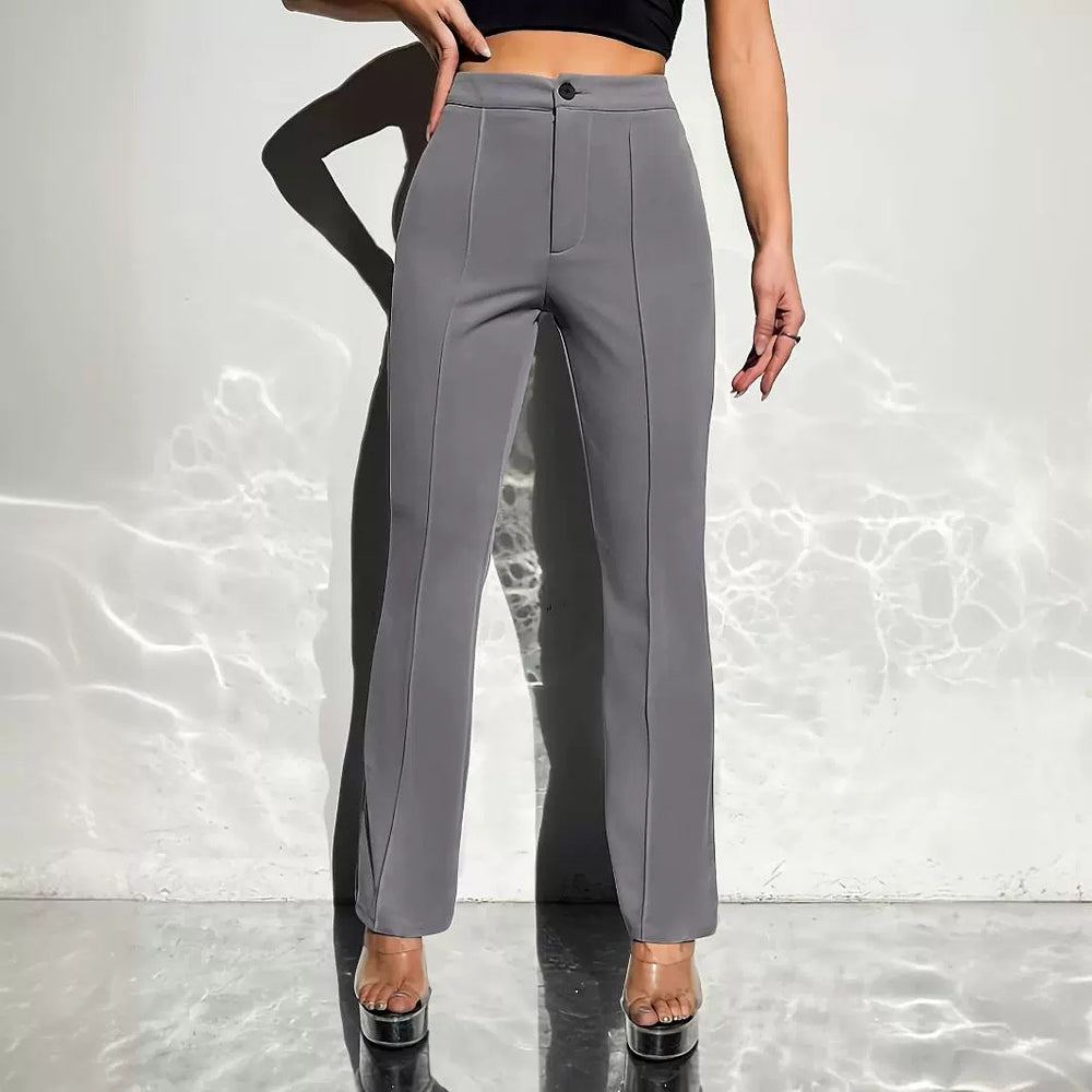 Slim Fit Waistband Street Style Cropped Pants