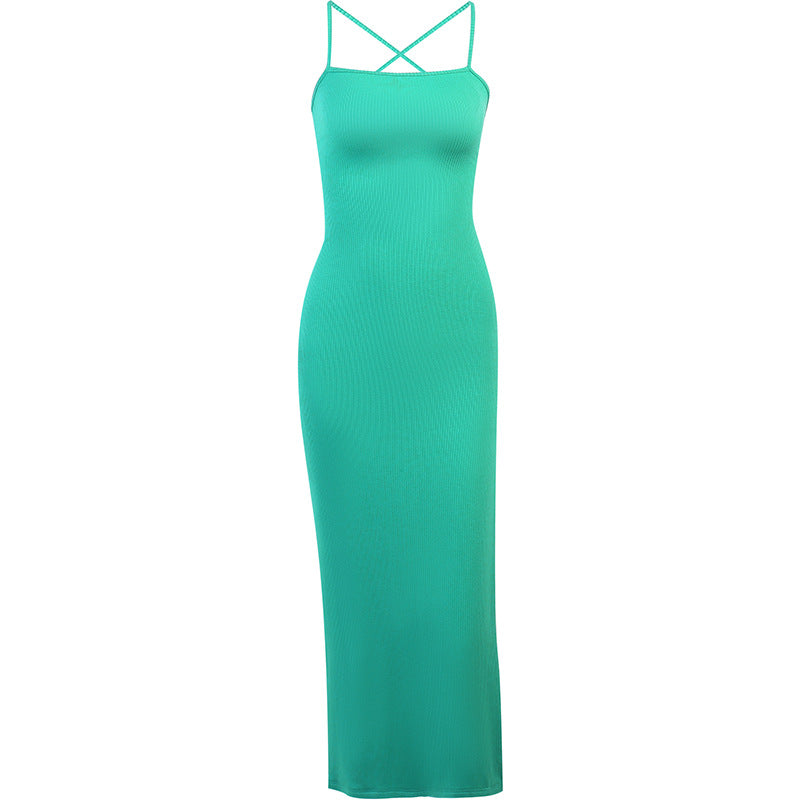 Strappy Backless Bodycon Maxi Dress for Women