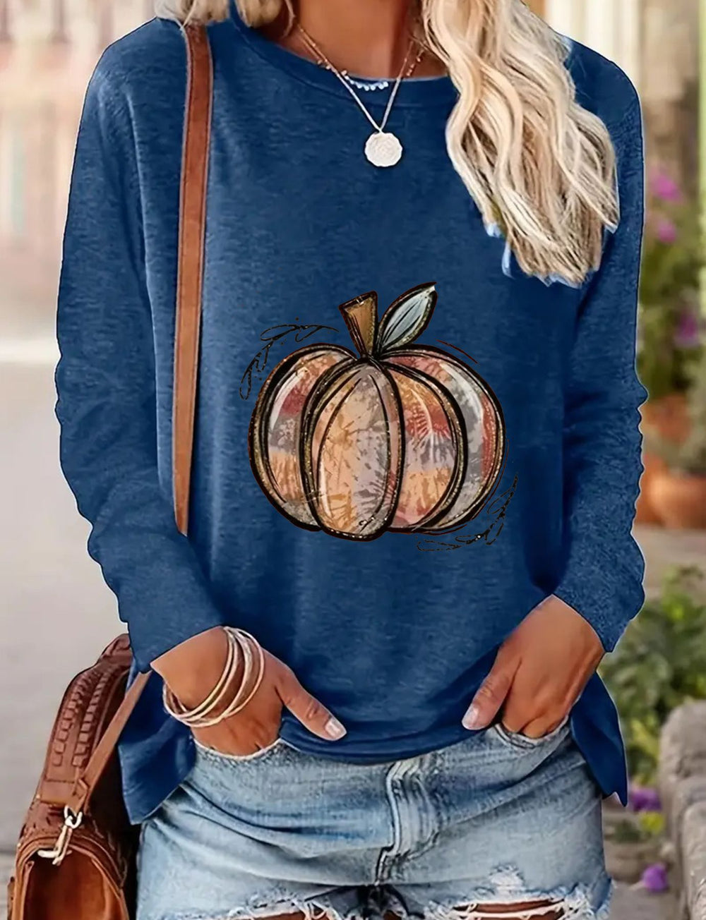 Women's Spring and Autumn Long-Sleeve Casual Tee