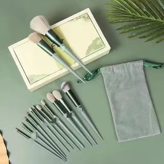 13-Piece Premium Makeup Brush Collection - Complete Set for Foundation, Blush, Eyeshadow, and More