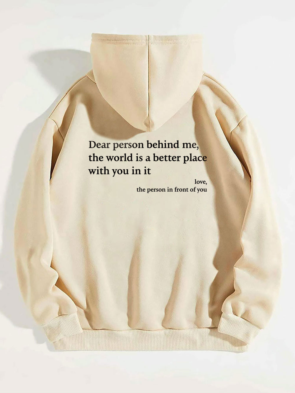 Inspirational Message Hoodie with Kangaroo Pocket – Unisex Trendy Pullover with Long Sleeves and Adjustable Drawstring