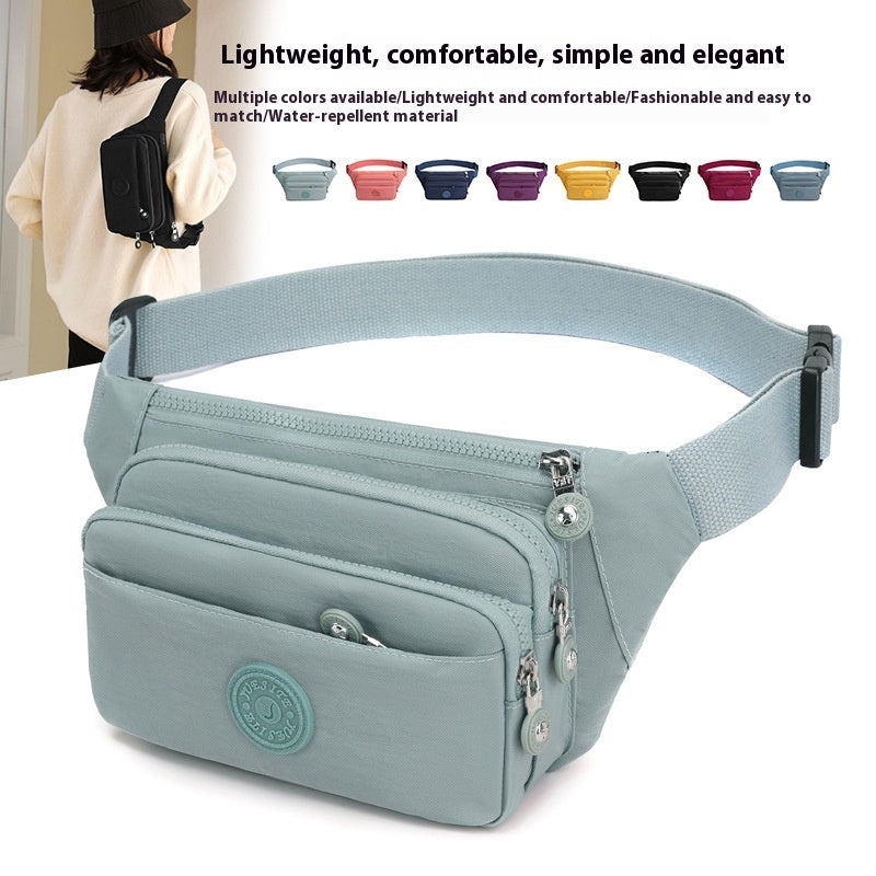 Urban Casual Solid Color Waist Bag with Unique Outdoor Design